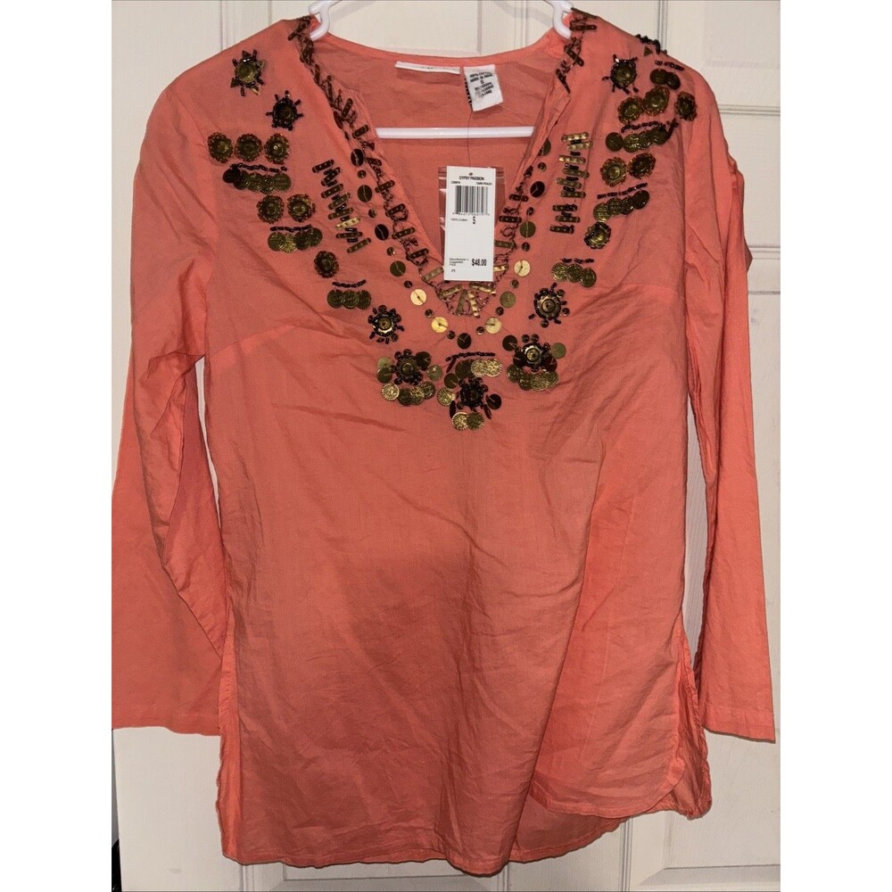 For The Republic Gypsy Passion Dark Peach New With Tags Small 100% Cotton $48